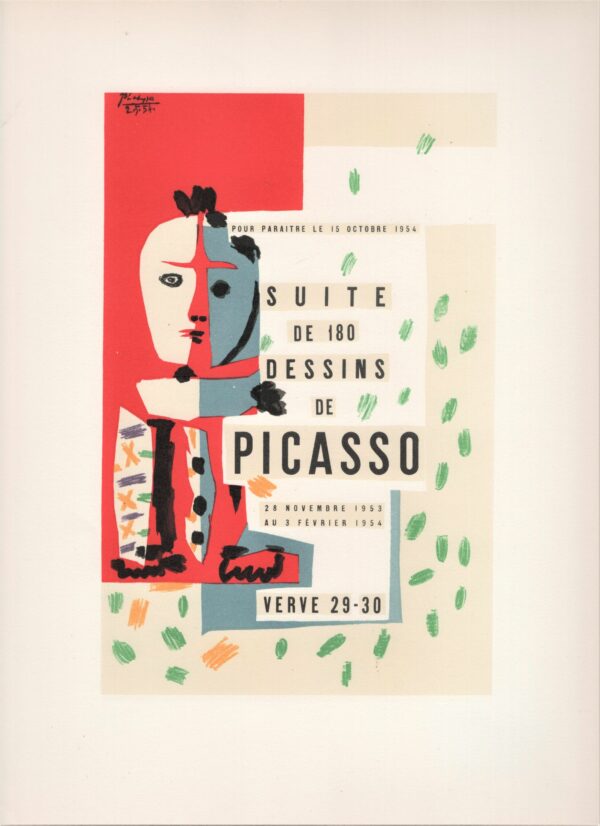 Pablo Picasso Suite de 180 dessins, Revue Verve (1954)