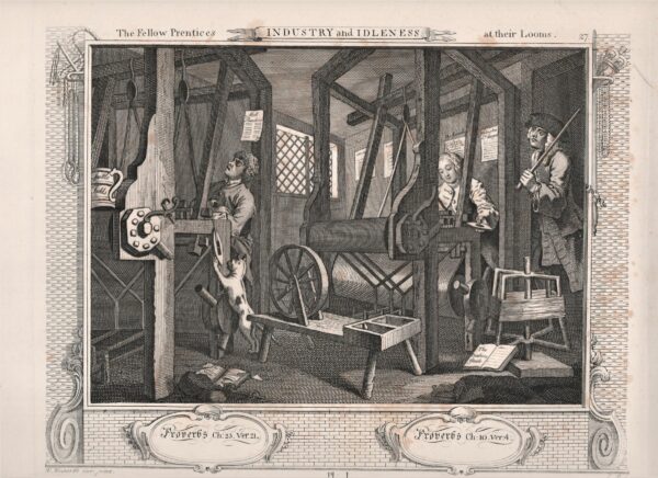 William Hogarth The fellow Prentices at their Looms