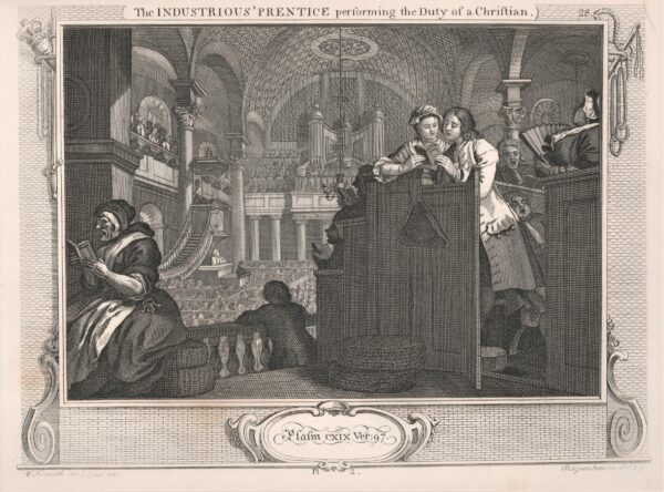 William Hogarth The Industrious' Prentice performing the Duty of a Christian