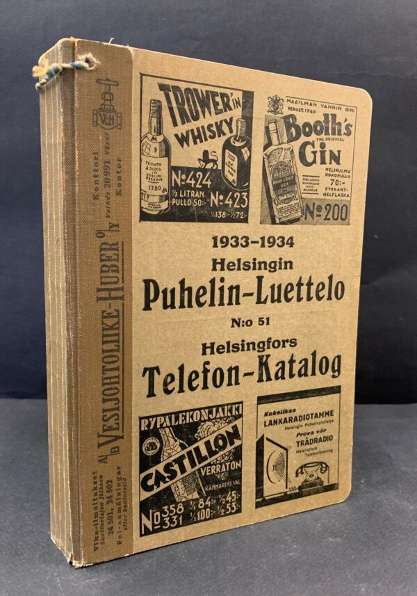 Helsingin puhelin-luettelo N:o 51 1933-1934