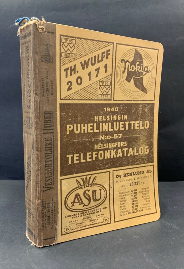 Helsingin puhelinluettelo N:o 57 1940