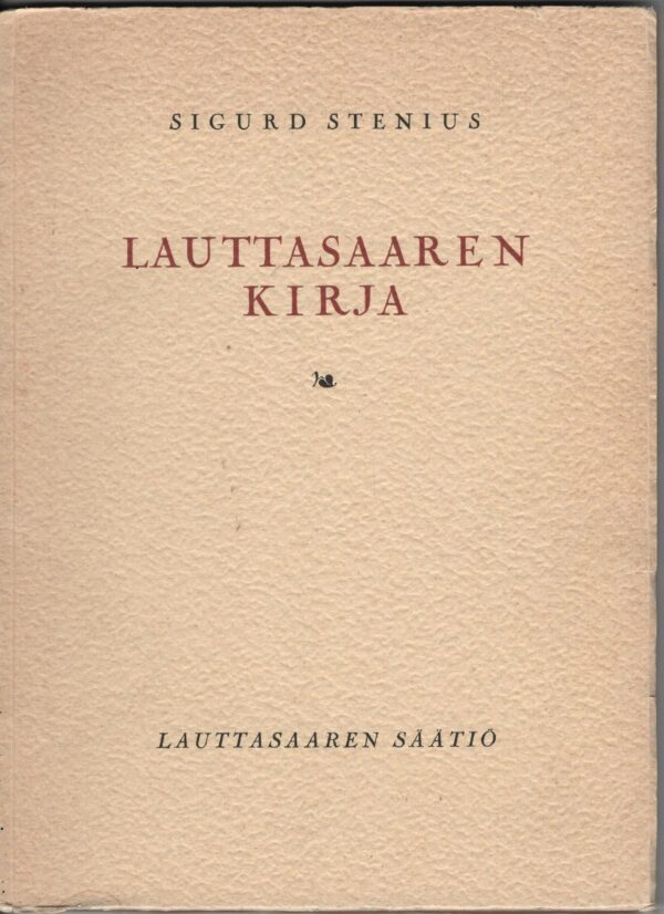Sigurd Stenius Lauttasaaren kirja