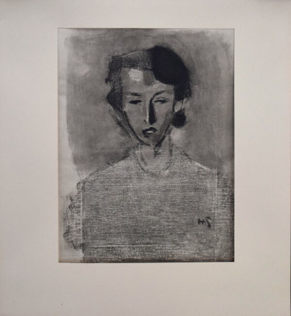Helene Schjerfbeck: Flicka i blått och brutt (1944)
