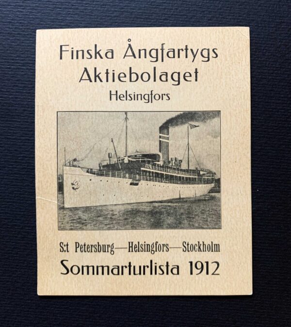 FÅA Sommarturlista 1912
