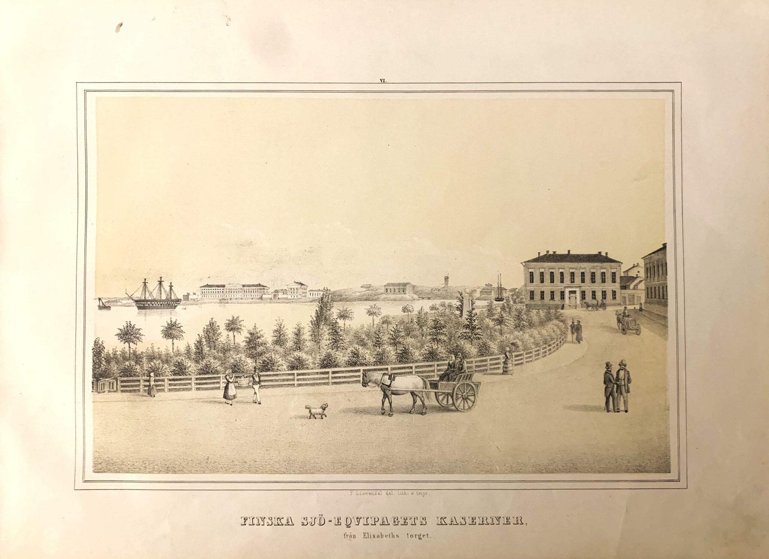 F. LIEWENDAL Munksnäs och Mejlans (1865)